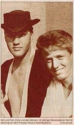 NEWSPAPER rare of Elvis wearing small wired hat